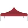 Tetto per Tendone per Feste 3x3 m Rosso Borgogna 270 g/m²