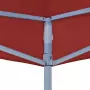 Tetto per Tendone per Feste 3x3 m Rosso Borgogna 270 g/m²