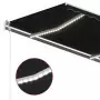 Tenda da Sole Retrattile Manuale con LED 300x250 cm Antracite