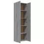 Armadio per Ufficio Grigio Sonoma 60x32x190cm Legno Multistrato