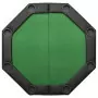 Tavolo da Poker Pieghevole 8 Giocatori Verde 108x108x75 cm