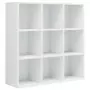 Libreria Bianco Lucido 98x30x98 cm in Truciolato