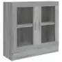 Mobile Vetrina Grigio Sonoma 82,5x30,5x80 cm Legno Multistrato