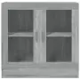 Mobile Vetrina Grigio Sonoma 82,5x30,5x80 cm Legno Multistrato