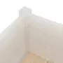 Fioriera da Giardino Bianca 31x31x70 cm Legno Massello di Pino
