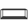 322898  Coffee Table Black 100x50x35 cm Tempered Glass