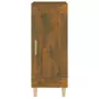 Credenza Rovere Fumo 34,5x34x90 cm in Legno Multistrato