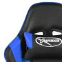 Sedia da Gaming Girevole Blu in PVC