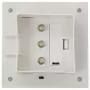 Lampade Solari da Esterni 6 pz a LED Quadrate 12 cm Bianco