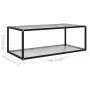 322897  Coffee Table Transparent 100x50x35 cm Tempered Glass