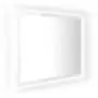 Specchio da Bagno Bianco Lucido 60x8,5x37 cm in Truciolato