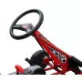 Go-kart a pedali per bambini, sedile regolabile, rosso