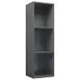 Libreria/Mobile TV Grigio Lucido 36x30x114 cm in Truciolato