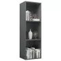 Libreria/Mobile TV Grigio Lucido 36x30x114 cm in Truciolato