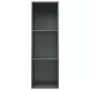 Libreria/Mobile TV Grigio Lucido 36x30x114 cm in Truciolato