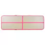 Tappetino Ginnastica Gonfiabile con Pompa 500x100x10cm PVC Rosa