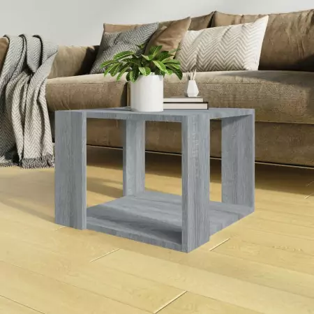 Tavolino Salotto Grigio Sonoma 40x40x30cm Legno Ingegnerizzato