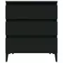 Credenza Nero 60x35x70 cm in Legno Multistrato