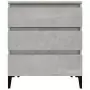 Credenza Grigio Cemento 60x35x70 cm in Legno Multistrato