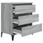 Credenza Grigio Sonoma 60x35x70 cm in Legno Multistrato