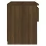 Comodini Rovere Marrone 2pz 40x30x39 cm Legno Ingegnerizzato