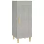 Credenza Grigio Cemento 34,5x34x90 cm in Legno Multistrato