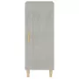 Credenza Grigio Cemento 34,5x34x90 cm in Legno Multistrato