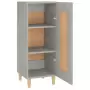 Credenza Grigio Cemento 34,5x34x90 cm in Legno Multistrato