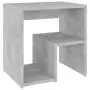 Comodini 2 pz Grigio Cemento 40x30x40 cm in Truciolato