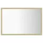 Specchio da Bagno LED Rovere Sonoma 60x8,5x37 cm in Truciolato