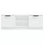 Mobile Porta TV Bianco 102x35x36,5 cm in Legno Multistrato