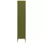 Armadio Verde Oliva 35x46x180 cm in Acciaio