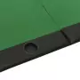 Piano Tavolo da Poker Pieghevole 10 Giocatori Verde 208x106x3cm