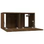 Mobile TV Pensile Rovere Marrone 60x30x30 cm Legno Multistrato