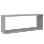 Mensole Cubo Muro 6 pz Grigio Sonoma 60x15x23 Legno Multistrato