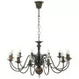 Candelabro Stile Anticato Nero 12 Lampadine E14