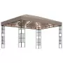 Gazebo con Luci a Stringa LED 34 m Grigio Talpa