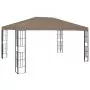 Gazebo con Luci a Stringa LED 34 m Grigio Talpa