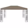 Gazebo con Luci a Stringa LED 34 m Grigio Talpa