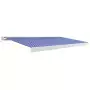 Tenda a Cassonetto Motorizzata 500x300 cm Blu e Bianco