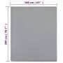 Lenzuola con Angoli Jersey 2pz Grigio 160x200 cm Cotone