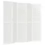 Divisorio Pieghevole 5 Pannelli Stile Giapponese 200x170 Bianco