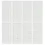 Divisorio Pieghevole 4 Pannelli Stile Giapponese 160x170 Bianco