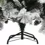 Albero di Natale con Neve Floccata e Pigne 150 cm in PVC e PE