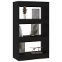 Libreria/Divisorio Nero 60x30x103 cm in Truciolato