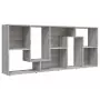 Libreria Grigio Sonoma 67x24x161 cm in Legno Ingegnerizzato