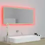 Specchio da Bagno LED Rovere Sonoma 100x8,5x37 cm in Truciolato