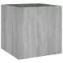 Fioriera Grigio Sonoma 40x40x40 cm in Legno Multistrato