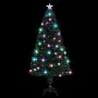 Albero di Natale Artificiale Supporto/LED 150 cm Fibra Ottica