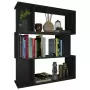 Libreria/Divisorio Nero 80x24x96 cm in Truciolato